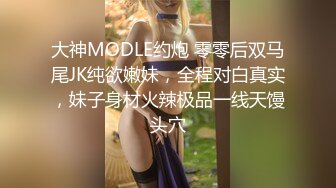 大神MODLE约炮 零零后双马尾JK纯欲嫩妹，全程对白真实，妹子身材火辣极品一线天馒头穴