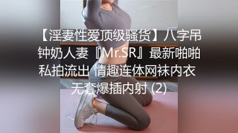 【淫妻性爱顶级骚货】八字吊钟奶人妻『Mr.SR』最新啪啪私拍流出 情趣连体网袜内衣 无套爆插内射 (2)